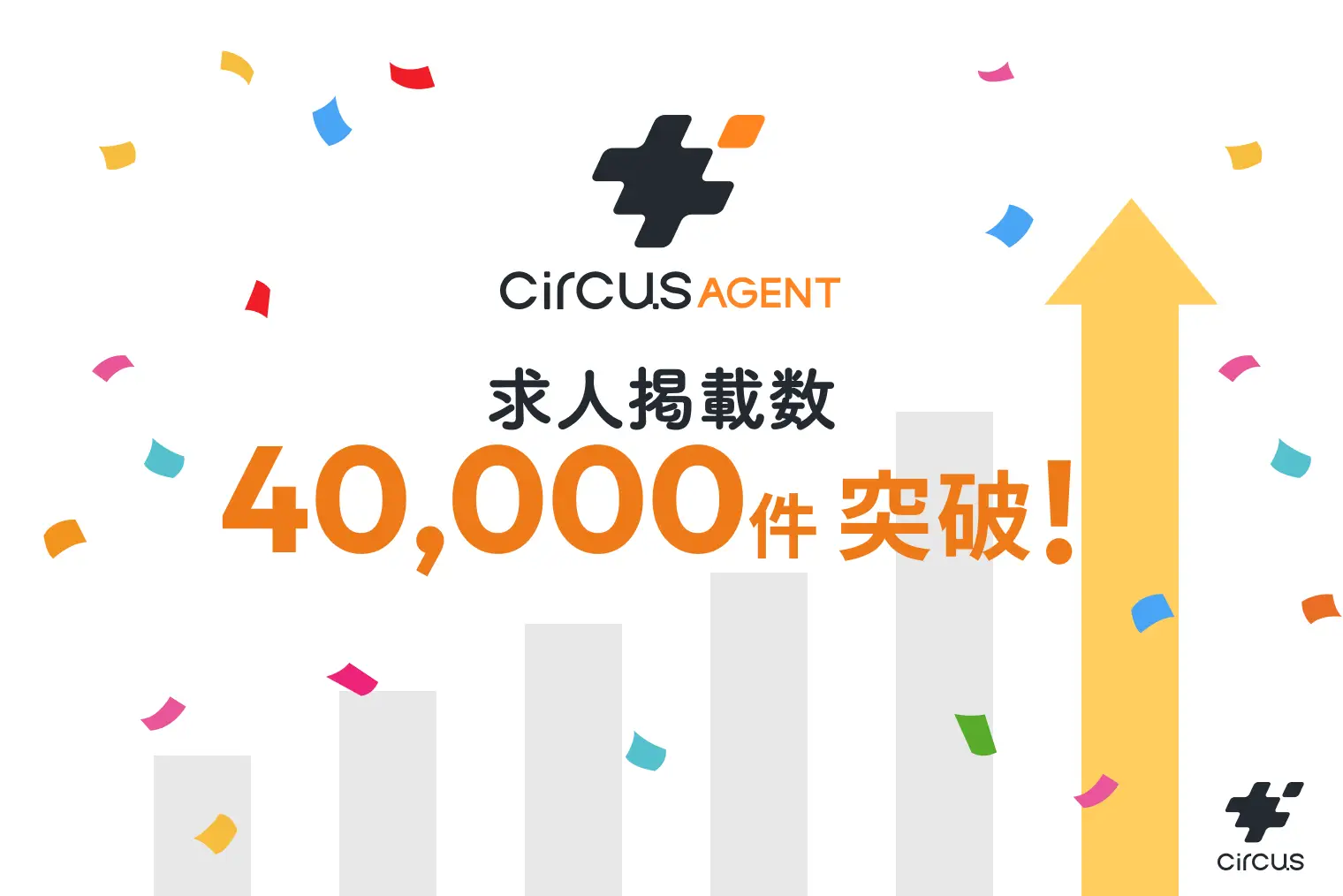人材紹介プラットフォーム「circus AGENT」の掲載求人数が40,000件を突破